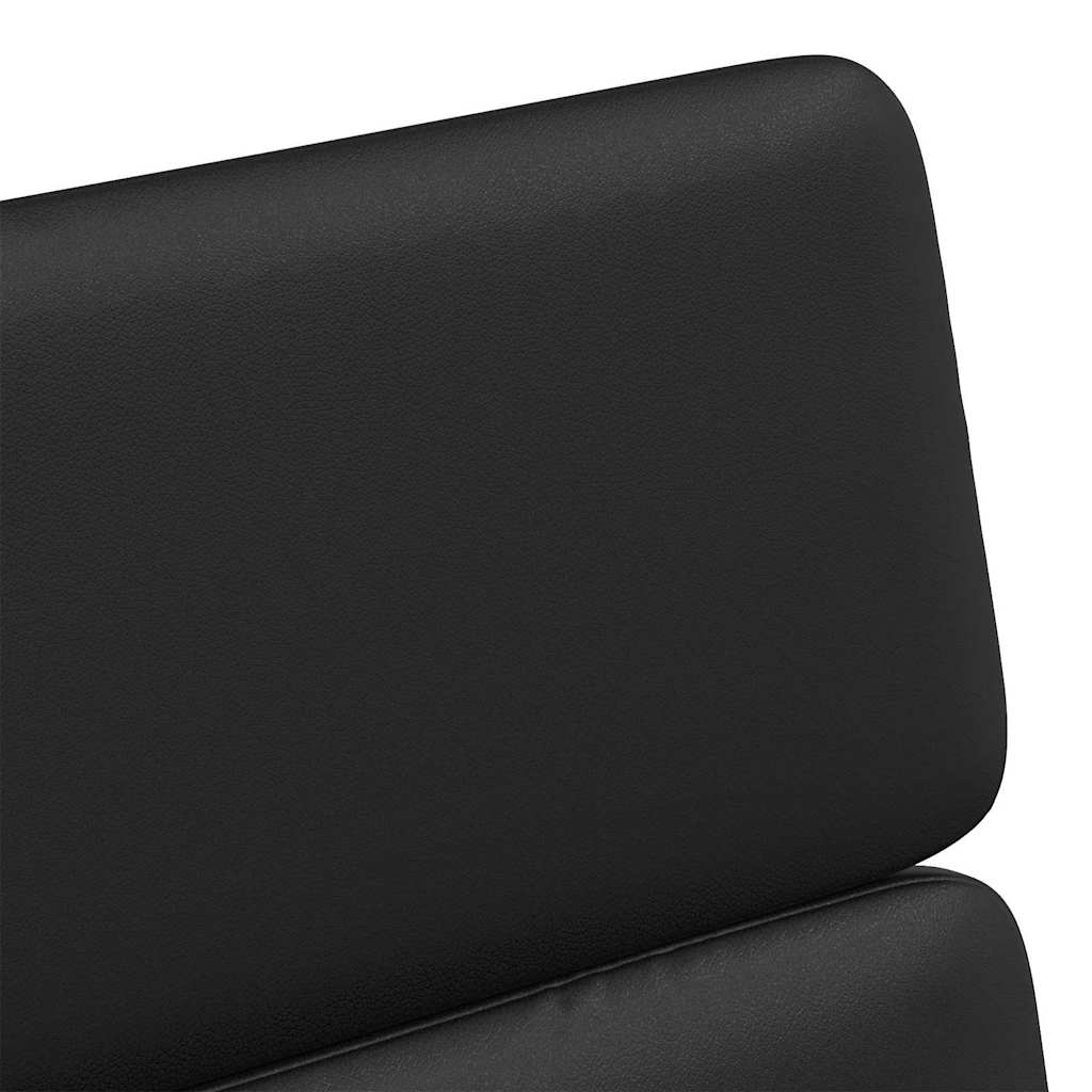 vidaXL Krzesełka jadalne na kółkach 2 pcs Czarny 58 x 65 x 98 cm