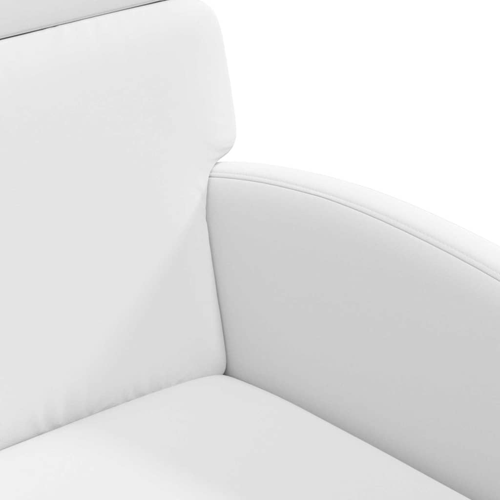vidaXL Krzesełka jadalne na kółkach 2 pcs Biały 58 x 65 x 98 cm