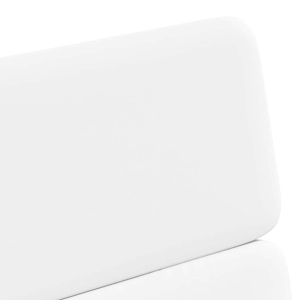 vidaXL Krzesełka jadalne na kółkach 2 pcs Biały 58 x 65 x 98 cm
