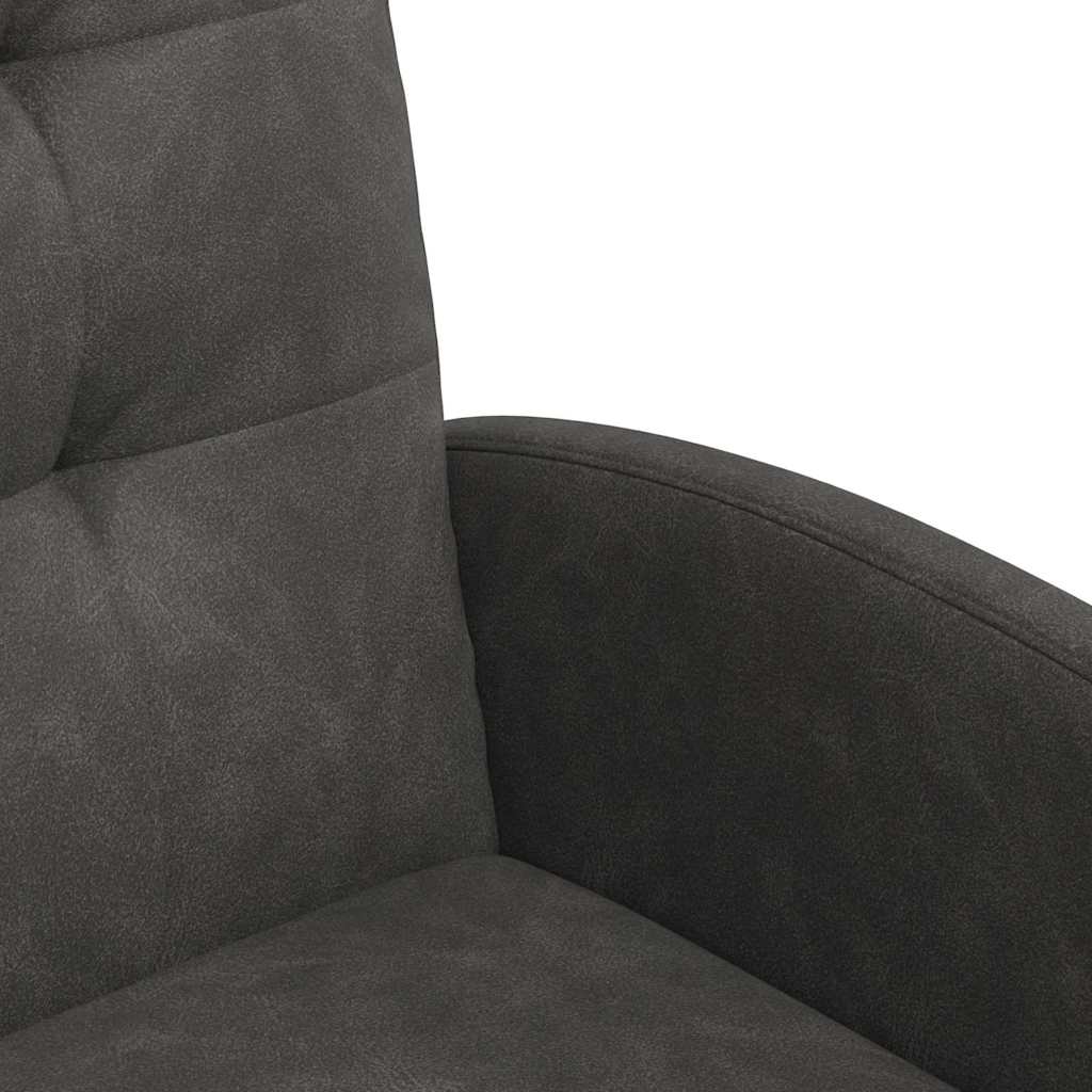 vidaXL Krzesełka jadalne na kółkach 2 pcs Czarny 58 x 67 x 97 cm