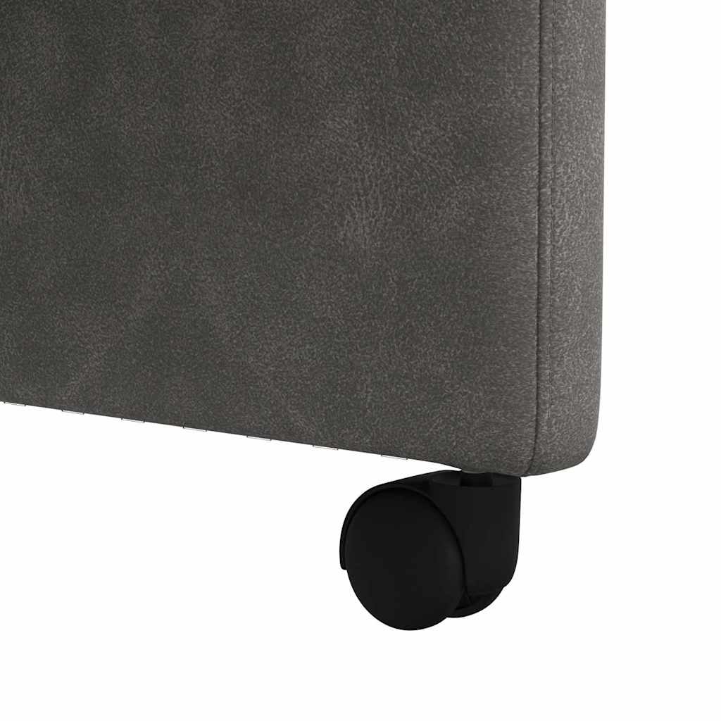 vidaXL Krzesełka jadalne na kółkach 2 pcs Czarny 58 x 67 x 97 cm