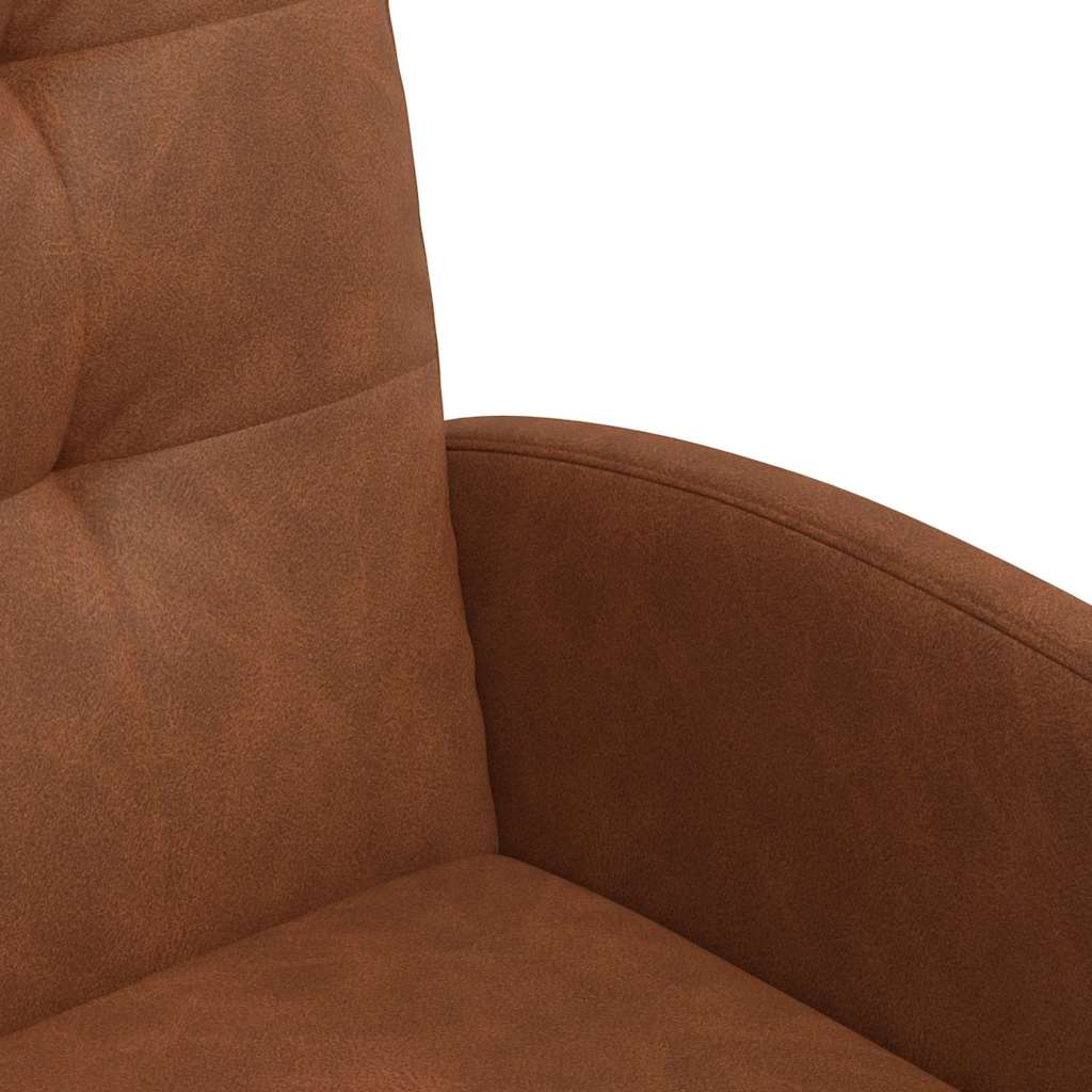 vidaXL Krzesełka jadalne na kółkach 2 pcs Brązowy 58 x 67 x 97 cm