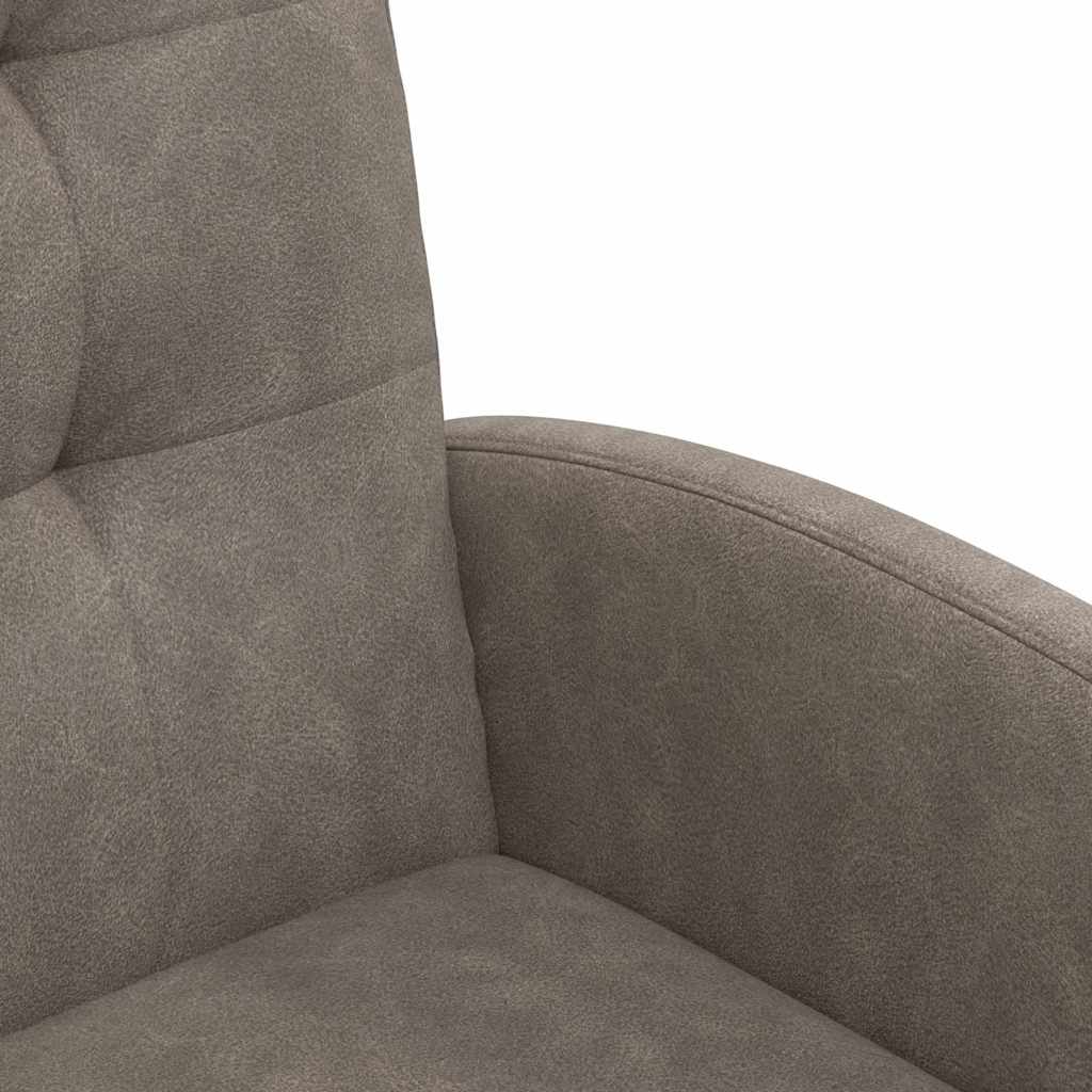 vidaXL Krzesełka jadalne na kółkach 2 pcs Szary 58 x 67 x 97 cm