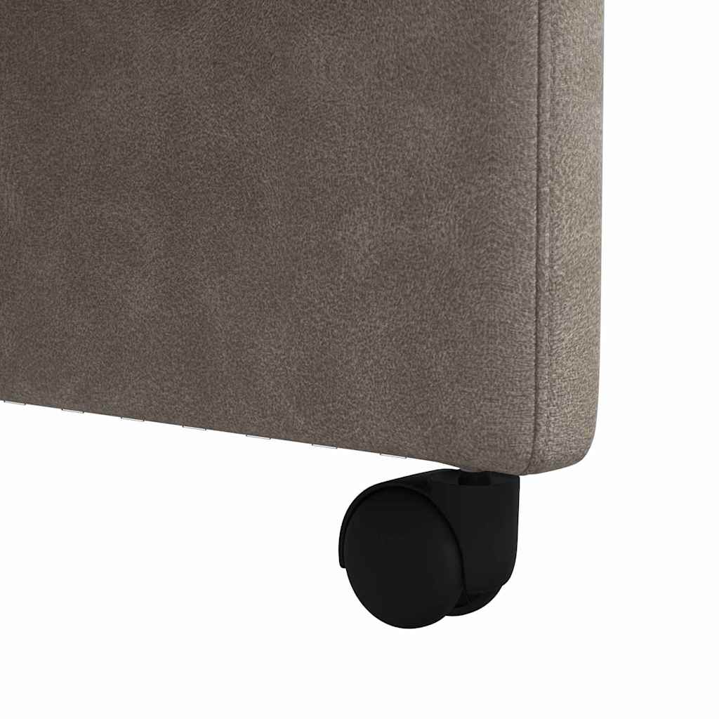 vidaXL Krzesełka jadalne na kółkach 2 pcs Szary 58 x 67 x 97 cm