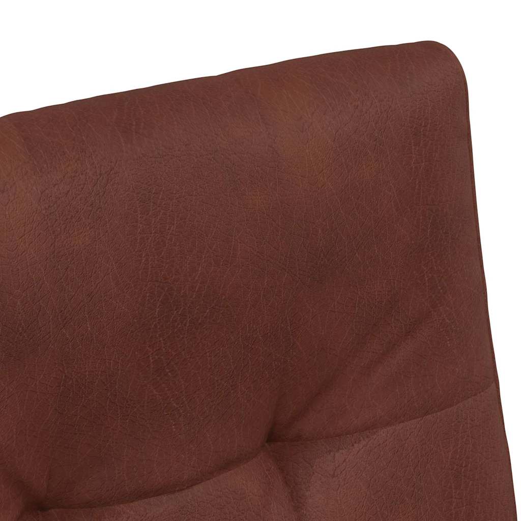 vidaXL Krzesełka jadalne na kółkach z kółkami 2 pcs Błyszczący brązowy