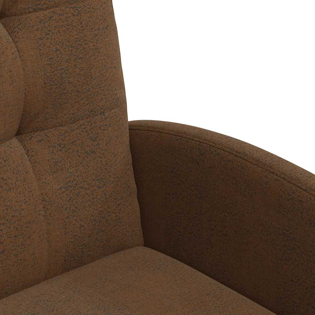 vidaXL Krzesełka jadalne na kółkach 2 pcs Brązowy 58 x 67 x 97 cm