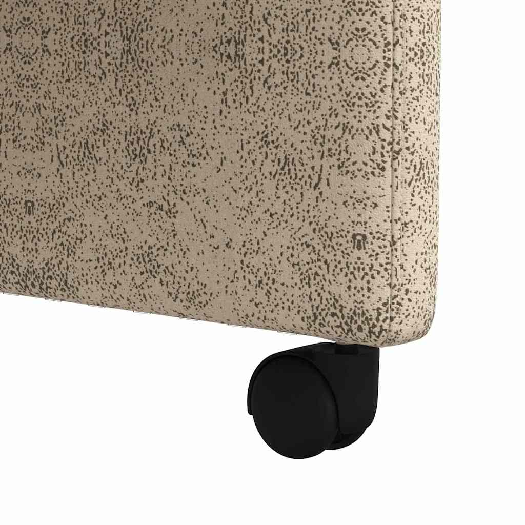 vidaXL Krzesełka jadalne na kółkach 2 pcs Jasnoszary 58 x 67 x 97 cm