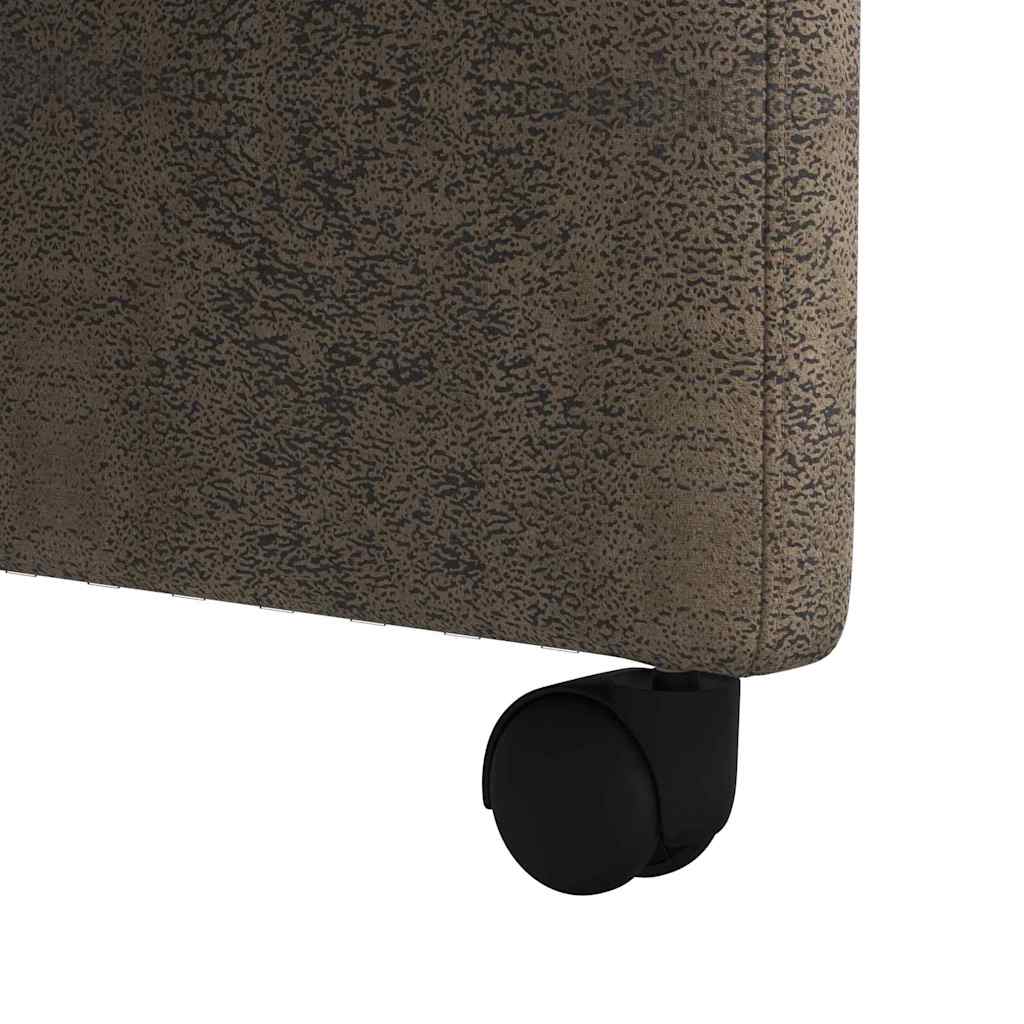 vidaXL Krzesełka jadalne na kółkach 2 pcs ciemno szary 58 x 67 x 97 cm