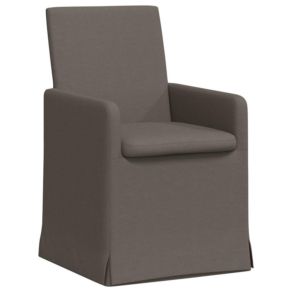 vidaXL Krzesła jadalne 2 pcs Jasnoszary 57 x 67 x 95 cm Płótno