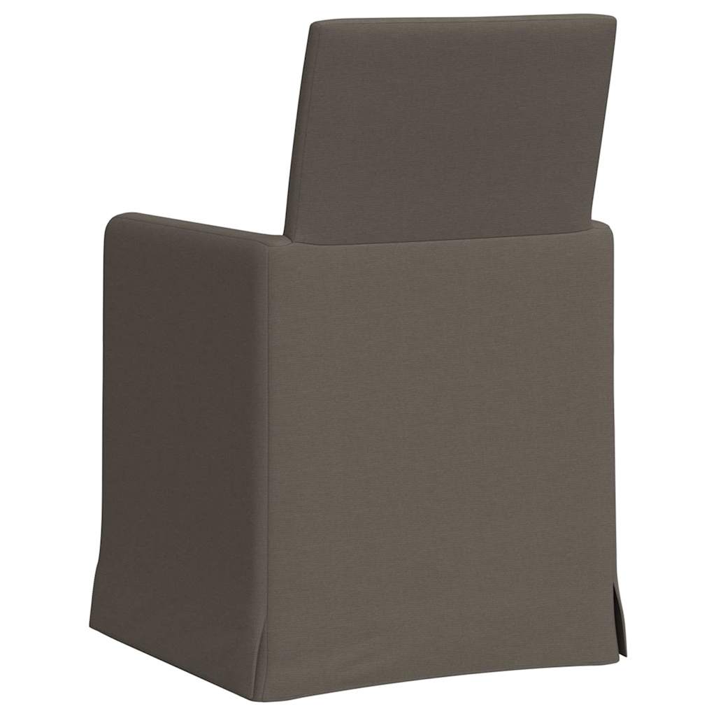 vidaXL Krzesła jadalne 2 pcs Jasnoszary 57 x 67 x 95 cm Płótno