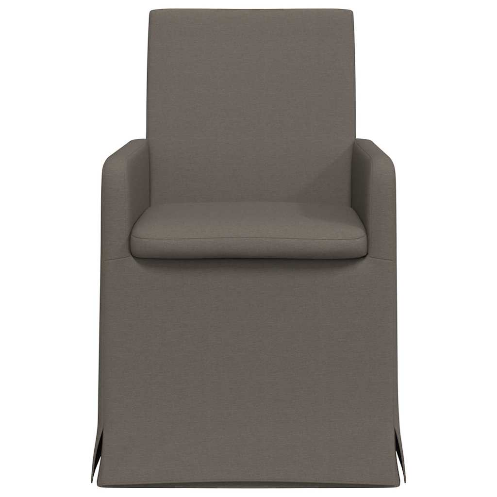 vidaXL Krzesła jadalne 2 pcs Jasnoszary 57 x 67 x 95 cm Płótno