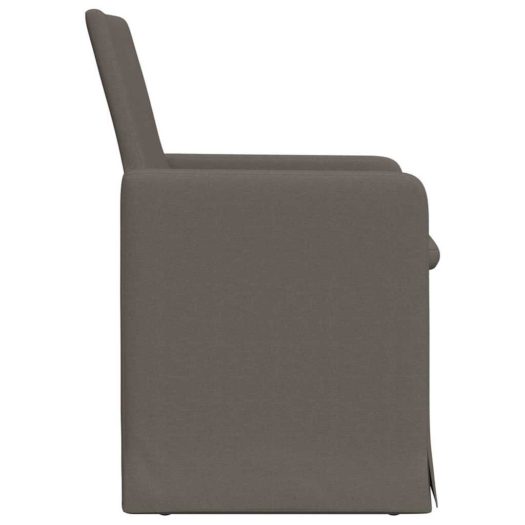 vidaXL Krzesła jadalne 2 pcs Jasnoszary 57 x 67 x 95 cm Płótno