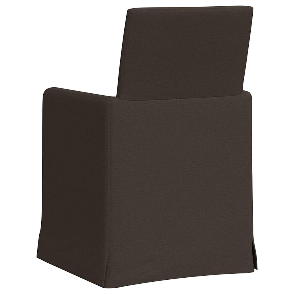 vidaXL Krzesła jadalne 2 pcs ciemno szary 57 x 67 x 95 cm Płótno
