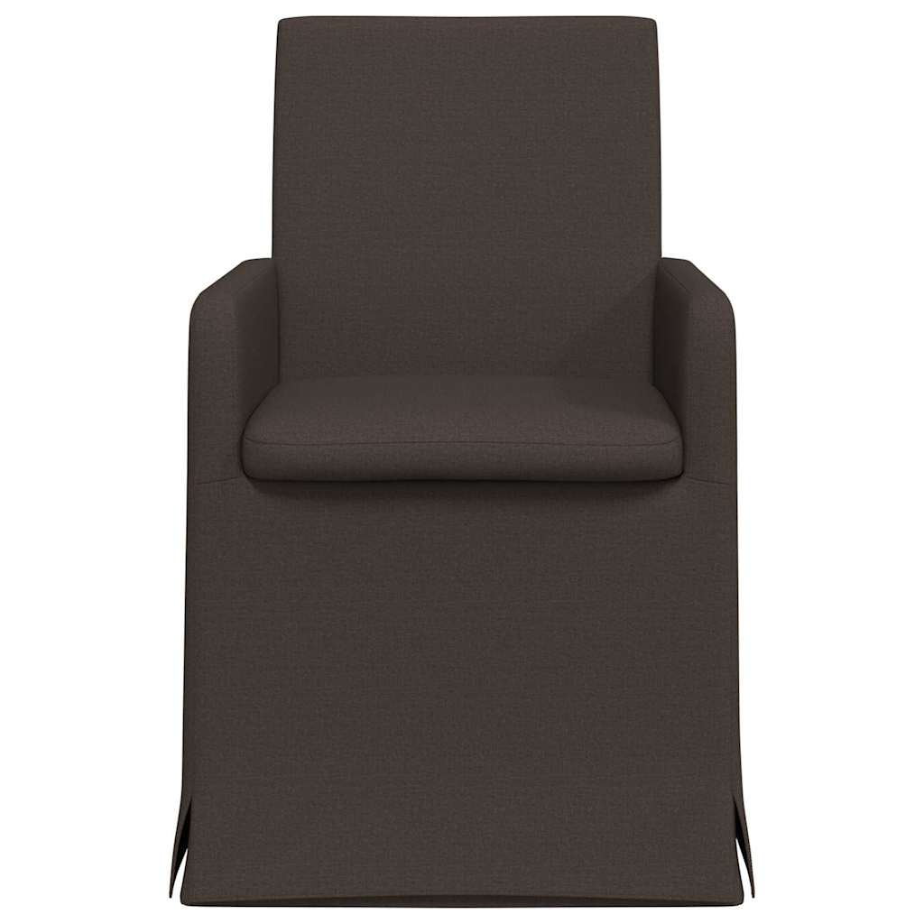 vidaXL Krzesła jadalne 2 pcs ciemno szary 57 x 67 x 95 cm Płótno
