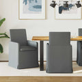 vidaXL Krzesła jadalne 2 pcs ciemno szary 57 x 67 x 95 cm tkanina