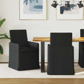 vidaXL Krzesła jadalne 2 pcs Czarny 57 x 67 x 95 cm tkanina
