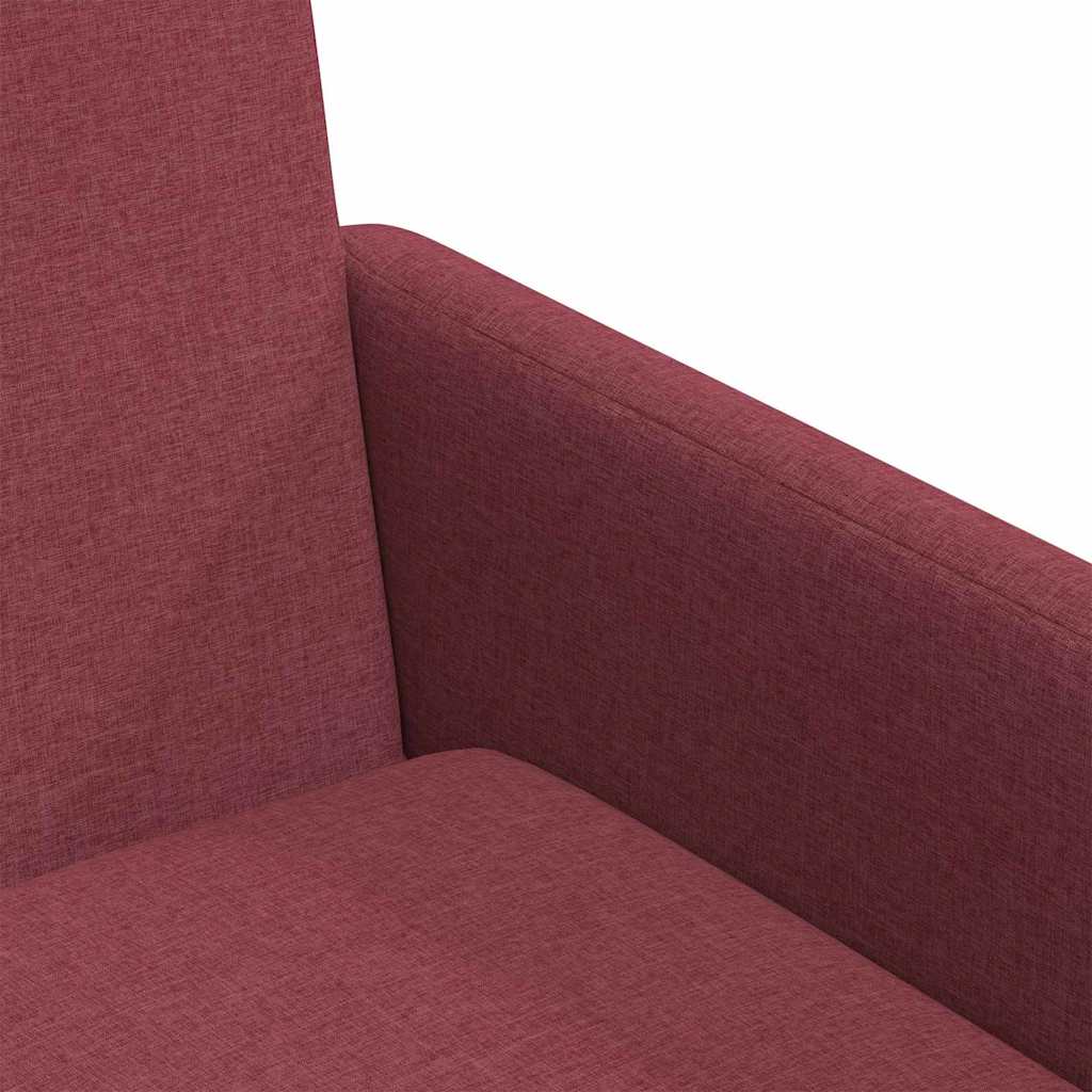 vidaXL Krzesła jadalne 2 pcs czerwone wino 57 x 67 x 95 cm tkanina