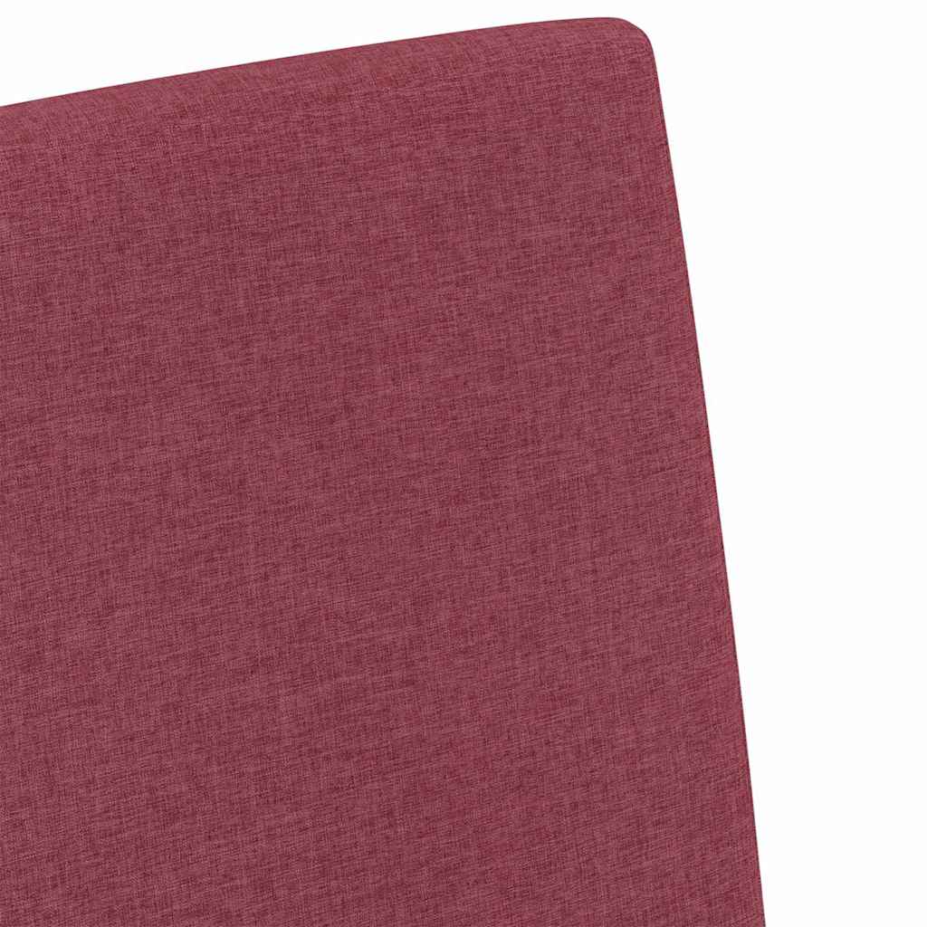 vidaXL Krzesła jadalne 2 pcs czerwone wino 57 x 67 x 95 cm tkanina
