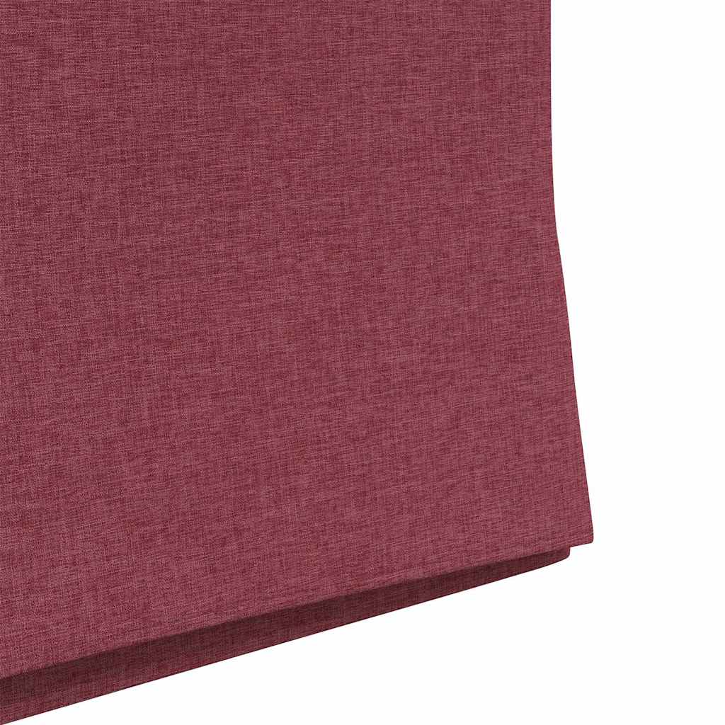 vidaXL Krzesła jadalne 2 pcs czerwone wino 57 x 67 x 95 cm tkanina