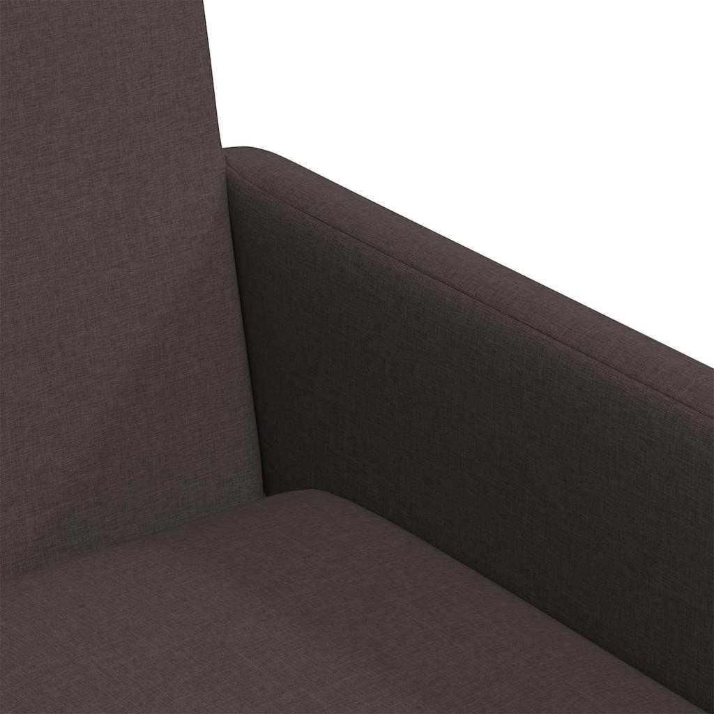 vidaXL Krzesła jadalne 2 pcs ciemnobrązowy 57 x 67 x 95 cm tkanina