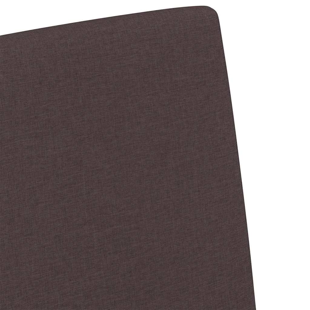 vidaXL Krzesła jadalne 2 pcs ciemnobrązowy 57 x 67 x 95 cm tkanina