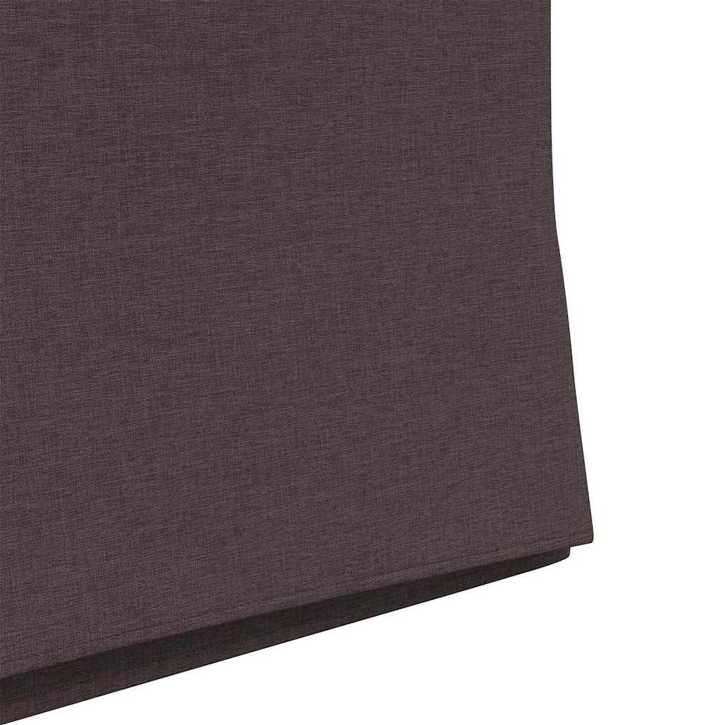 vidaXL Krzesła jadalne 2 pcs ciemnobrązowy 57 x 67 x 95 cm tkanina