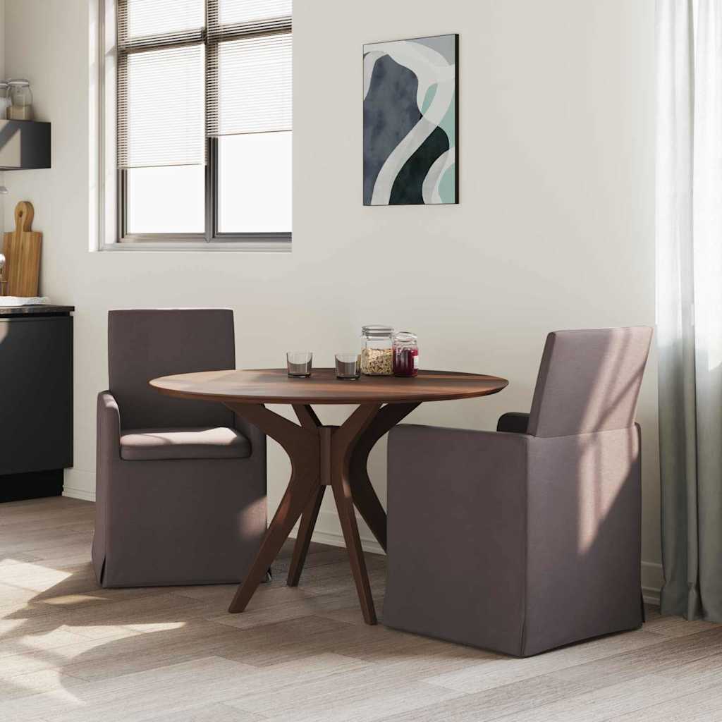 vidaXL Krzesła jadalne 2 pcs ciemnobrązowy 57 x 67 x 95 cm tkanina