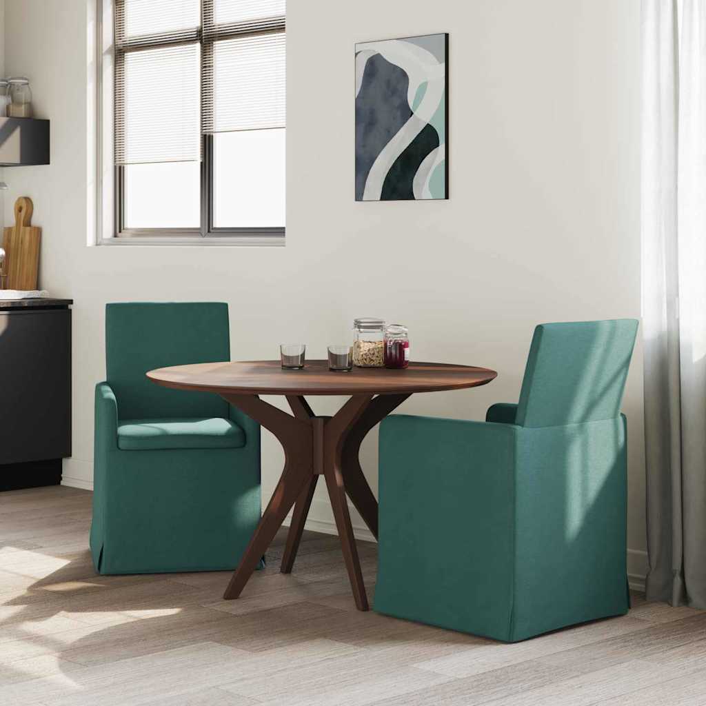 vidaXL Krzesła jadalne 2 pcs Ciemnozielony 57 x 67 x 95 cm tkanina