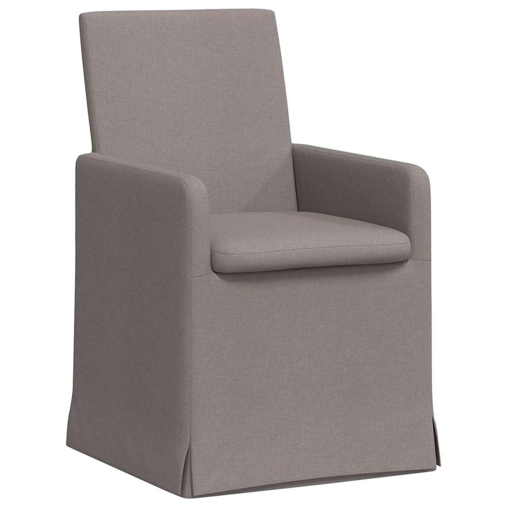 vidaXL Krzesła jadalne 2 pcs Ciemnoszary 57 x 67 x 95 cm tkanina