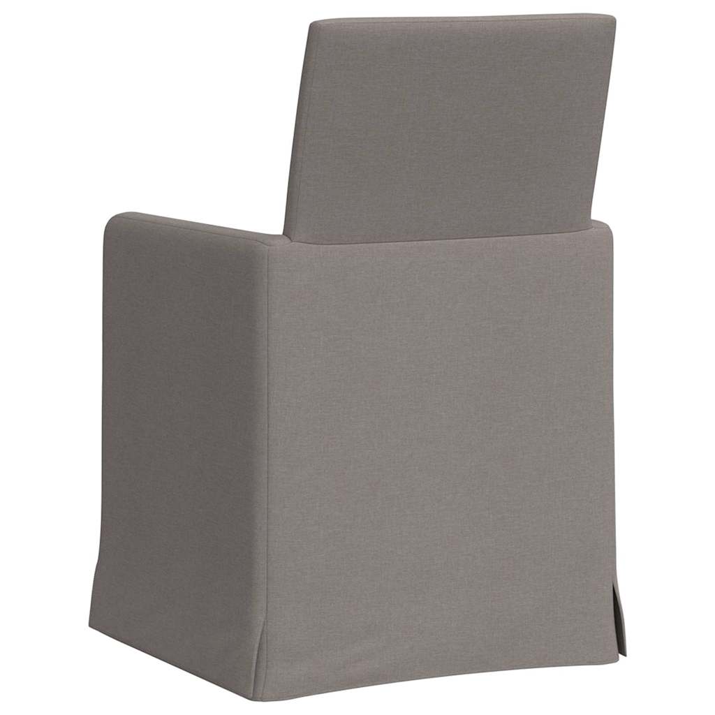 vidaXL Krzesła jadalne 2 pcs Ciemnoszary 57 x 67 x 95 cm tkanina