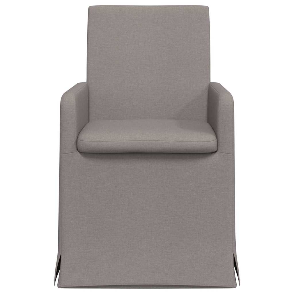 vidaXL Krzesła jadalne 2 pcs Ciemnoszary 57 x 67 x 95 cm tkanina