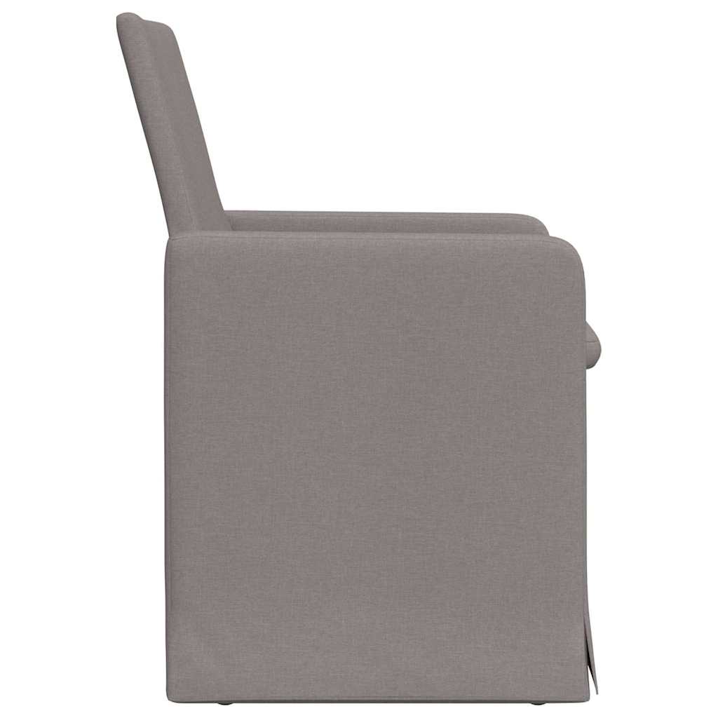 vidaXL Krzesła jadalne 2 pcs Ciemnoszary 57 x 67 x 95 cm tkanina