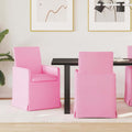 vidaXL Krzesła jadalne 2 pcs Różowy 57 x 67 x 95 cm tkanina
