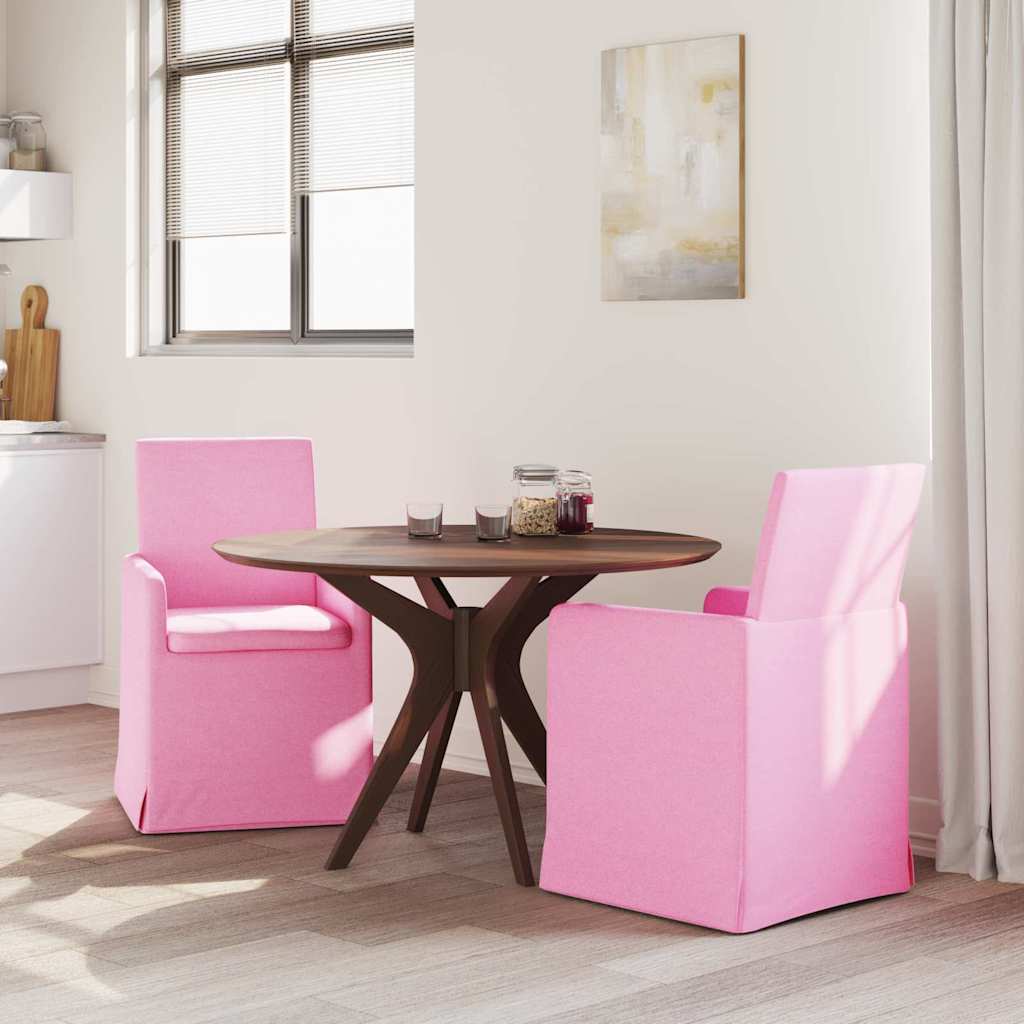 vidaXL Krzesła jadalne 2 pcs Różowy 57 x 67 x 95 cm tkanina