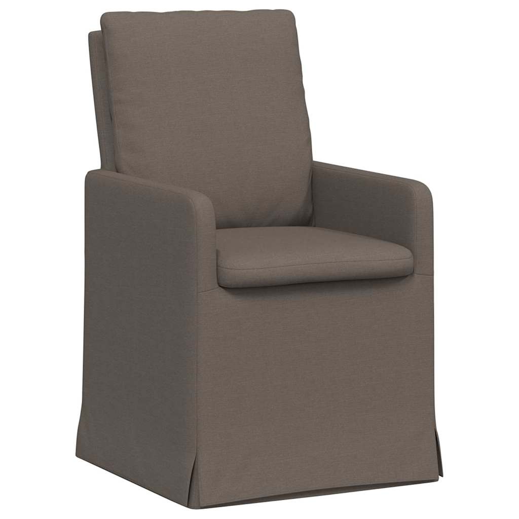 vidaXL Krzesła jadalne 2 pcs Jasnoszary 57 x 67 x 98 cm Płótno