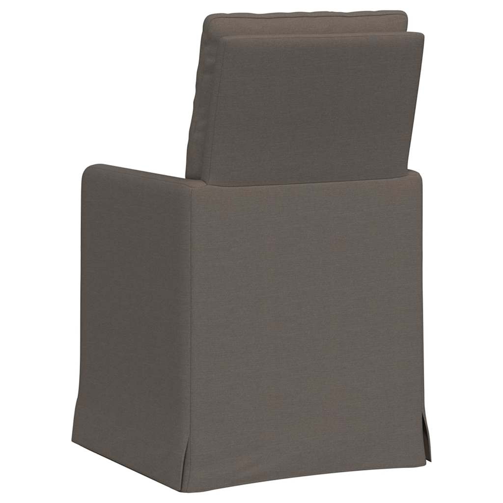 vidaXL Krzesła jadalne 2 pcs Jasnoszary 57 x 67 x 98 cm Płótno