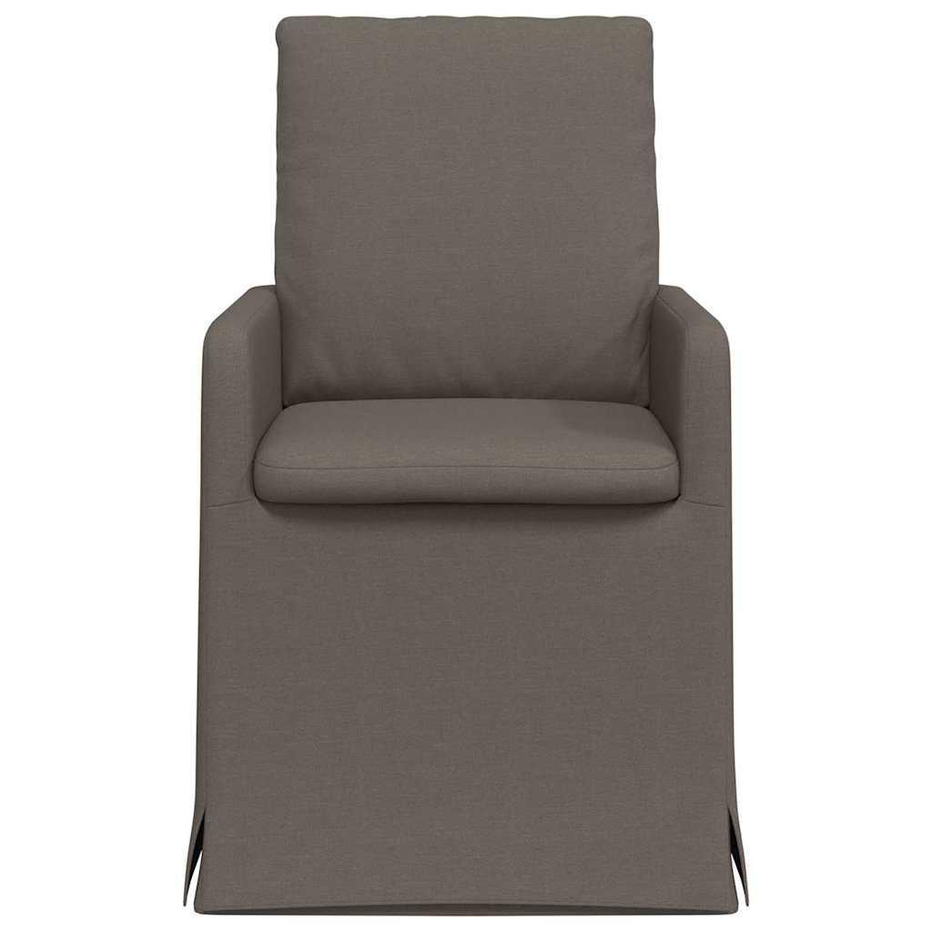 vidaXL Krzesła jadalne 2 pcs Jasnoszary 57 x 67 x 98 cm Płótno