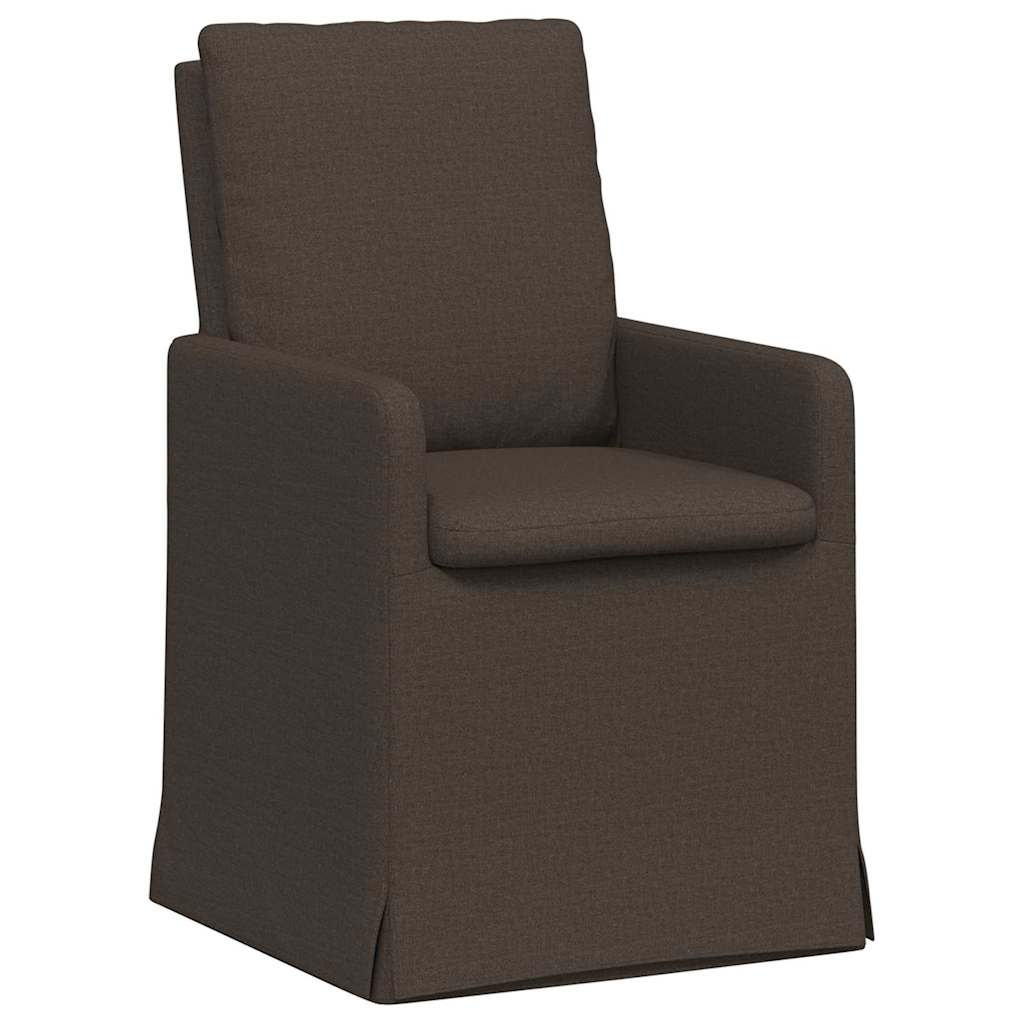 vidaXL Krzesła jadalne 2 pcs ciemno szary 57 x 67 x 98 cm Płótno