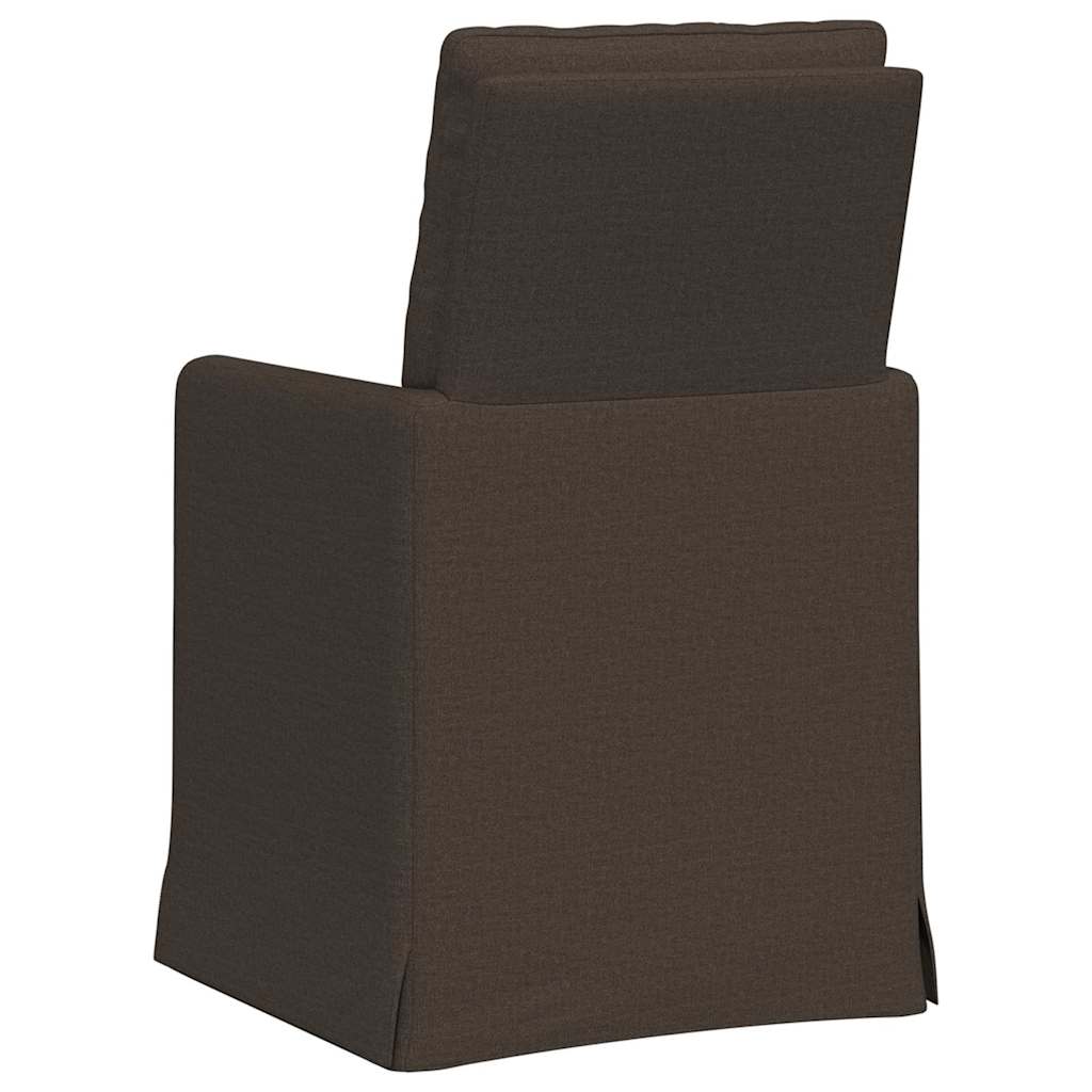 vidaXL Krzesła jadalne 2 pcs ciemno szary 57 x 67 x 98 cm Płótno