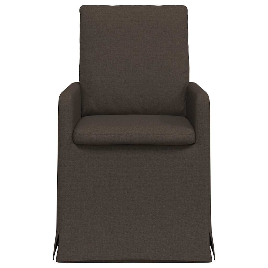 vidaXL Krzesła jadalne 2 pcs ciemno szary 57 x 67 x 98 cm Płótno