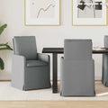 vidaXL Krzesła jadalne 2 pcs Jasnoszary 57 x 67 x 98 cm tkanina