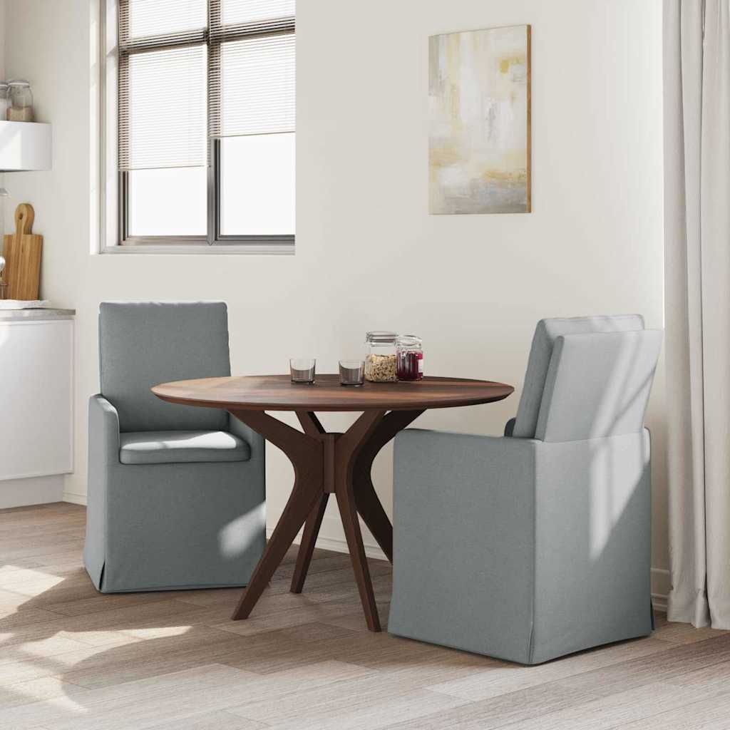 vidaXL Krzesła jadalne 2 pcs Jasnoszary 57 x 67 x 98 cm tkanina