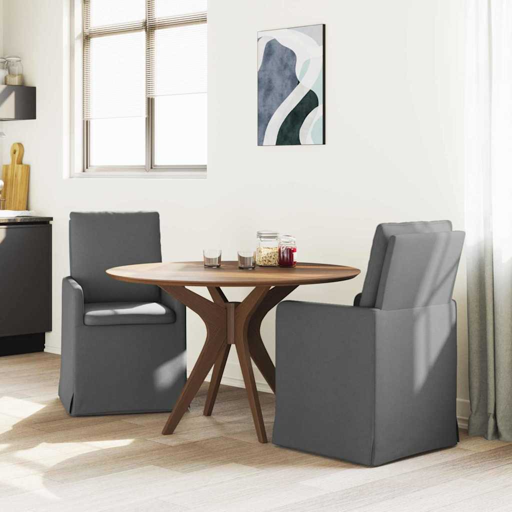 vidaXL Krzesła jadalne 2 pcs ciemno szary 57 x 67 x 98 cm tkanina