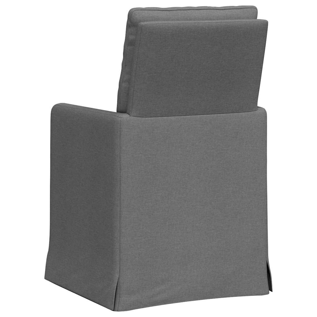 vidaXL Krzesła jadalne 2 pcs ciemno szary 57 x 67 x 98 cm tkanina