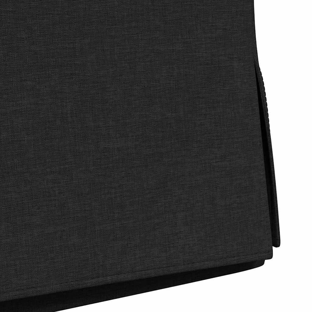 vidaXL Krzesła jadalne 2 pcs Czarny 57 x 67 x 98 cm tkanina
