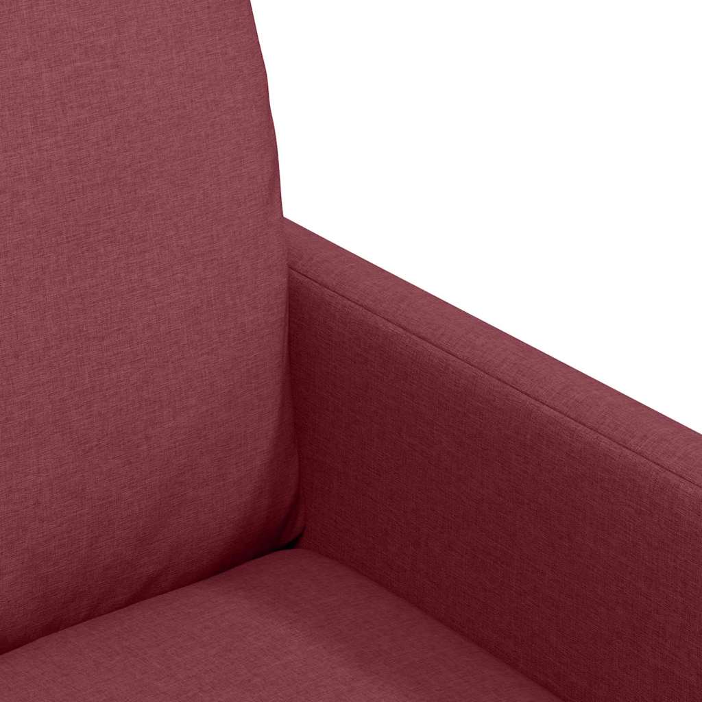 vidaXL Krzesła jadalne 2 pcs czerwone wino 57 x 67 x 98 cm tkanina