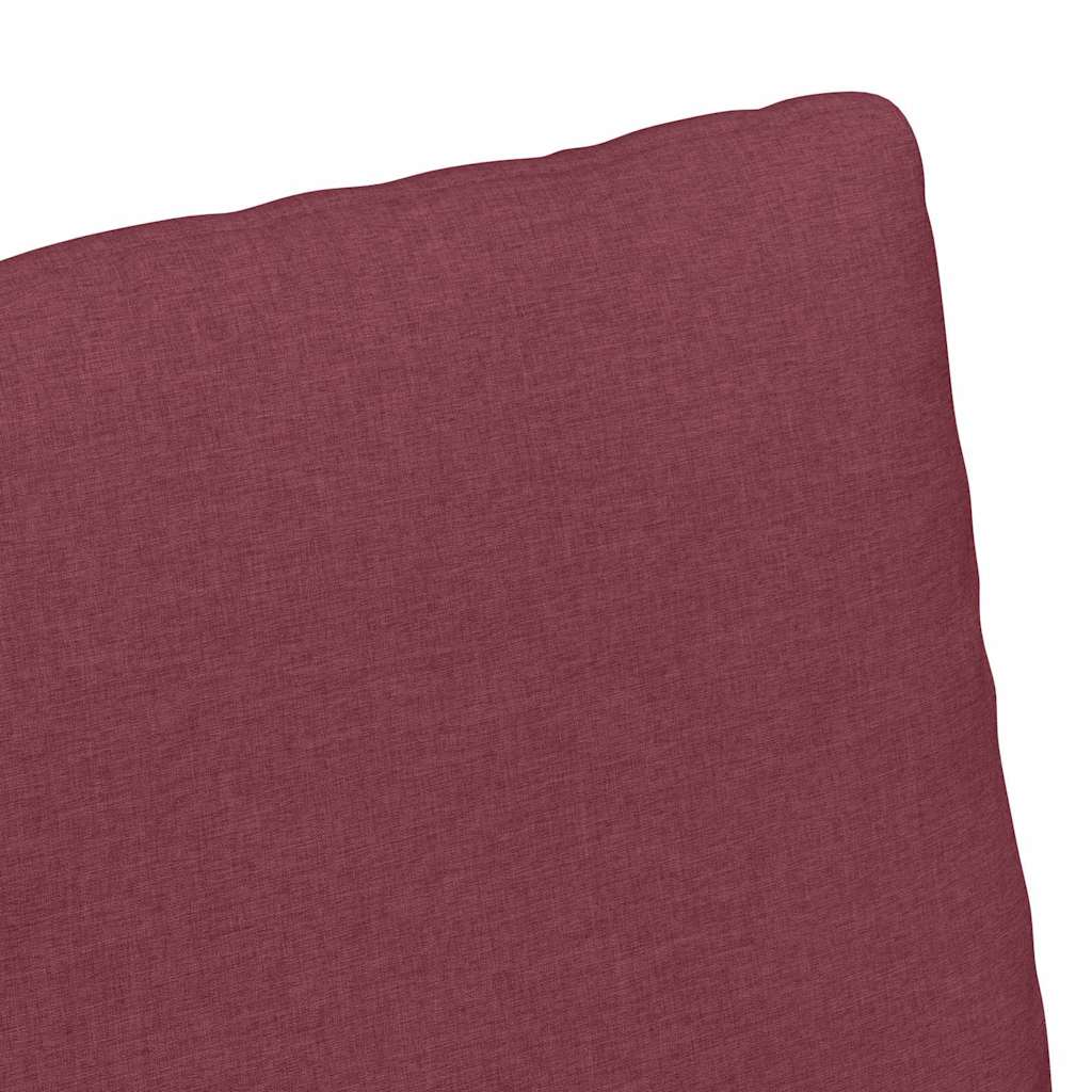 vidaXL Krzesła jadalne 2 pcs czerwone wino 57 x 67 x 98 cm tkanina