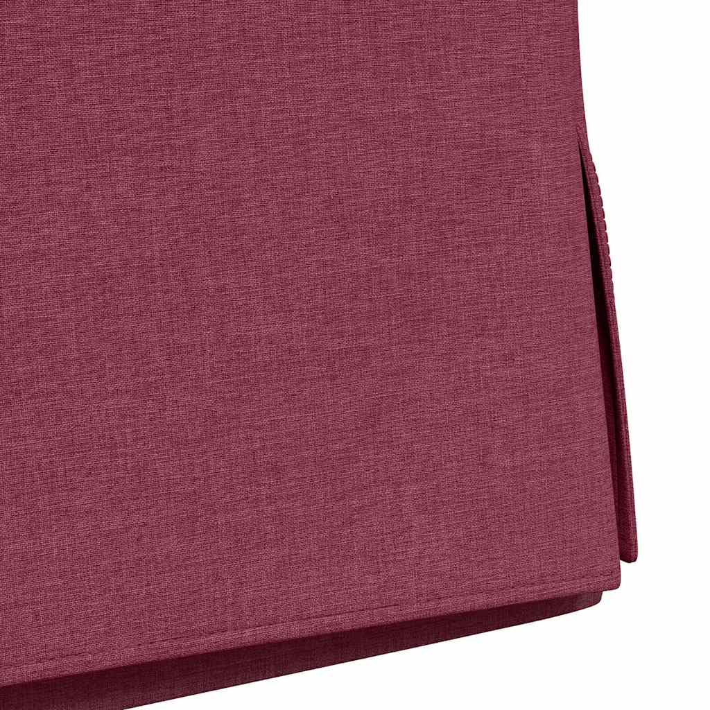 vidaXL Krzesła jadalne 2 pcs czerwone wino 57 x 67 x 98 cm tkanina
