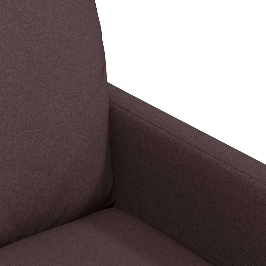vidaXL Krzesła jadalne 2 pcs ciemnobrązowy 57 x 67 x 98 cm tkanina