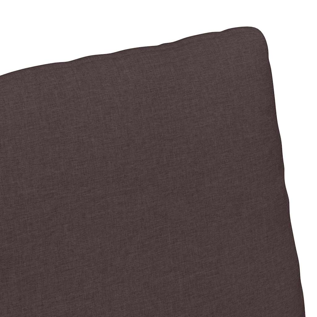 vidaXL Krzesła jadalne 2 pcs ciemnobrązowy 57 x 67 x 98 cm tkanina